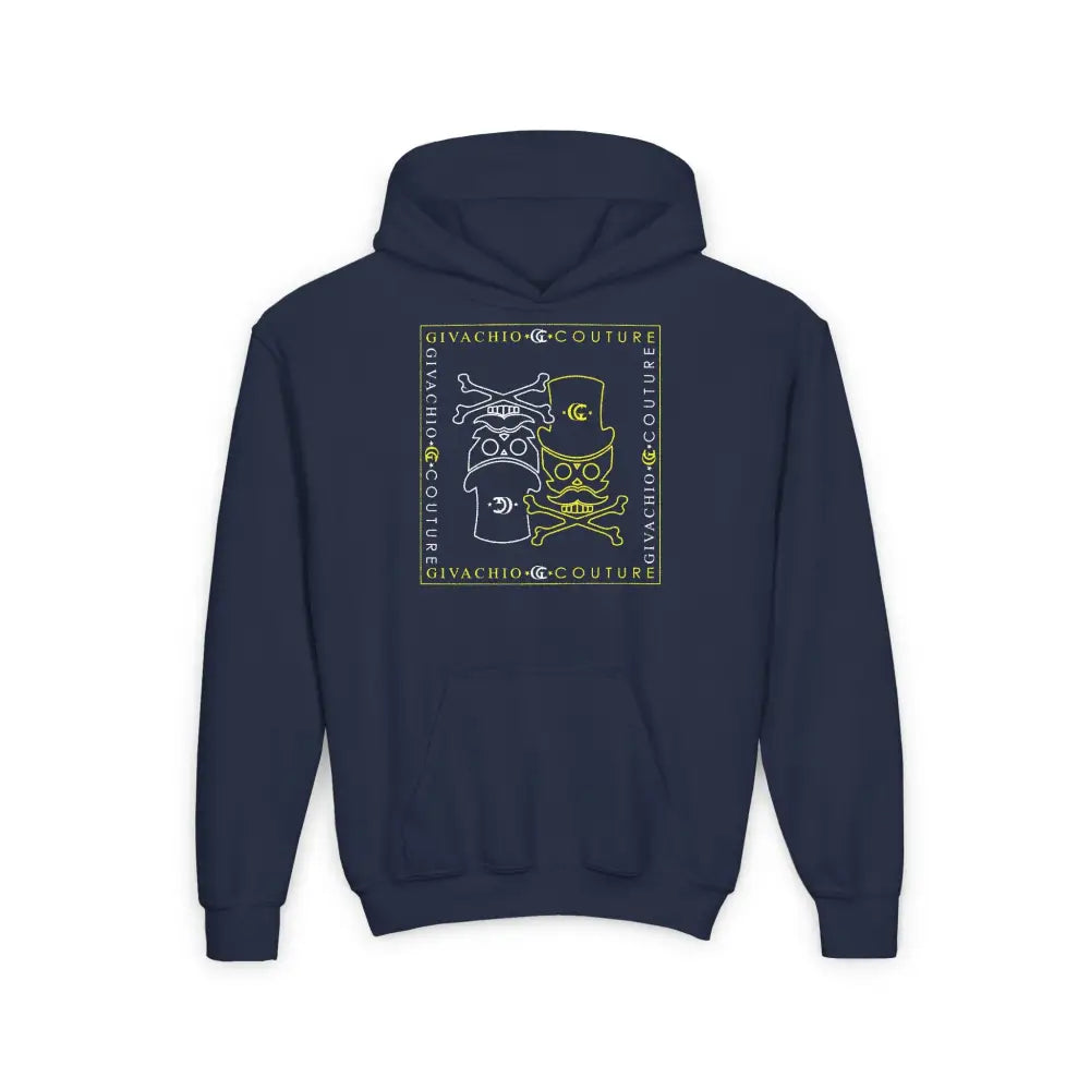 Atomic Skull Youth Hoodie - S / Navy - Kids clothes