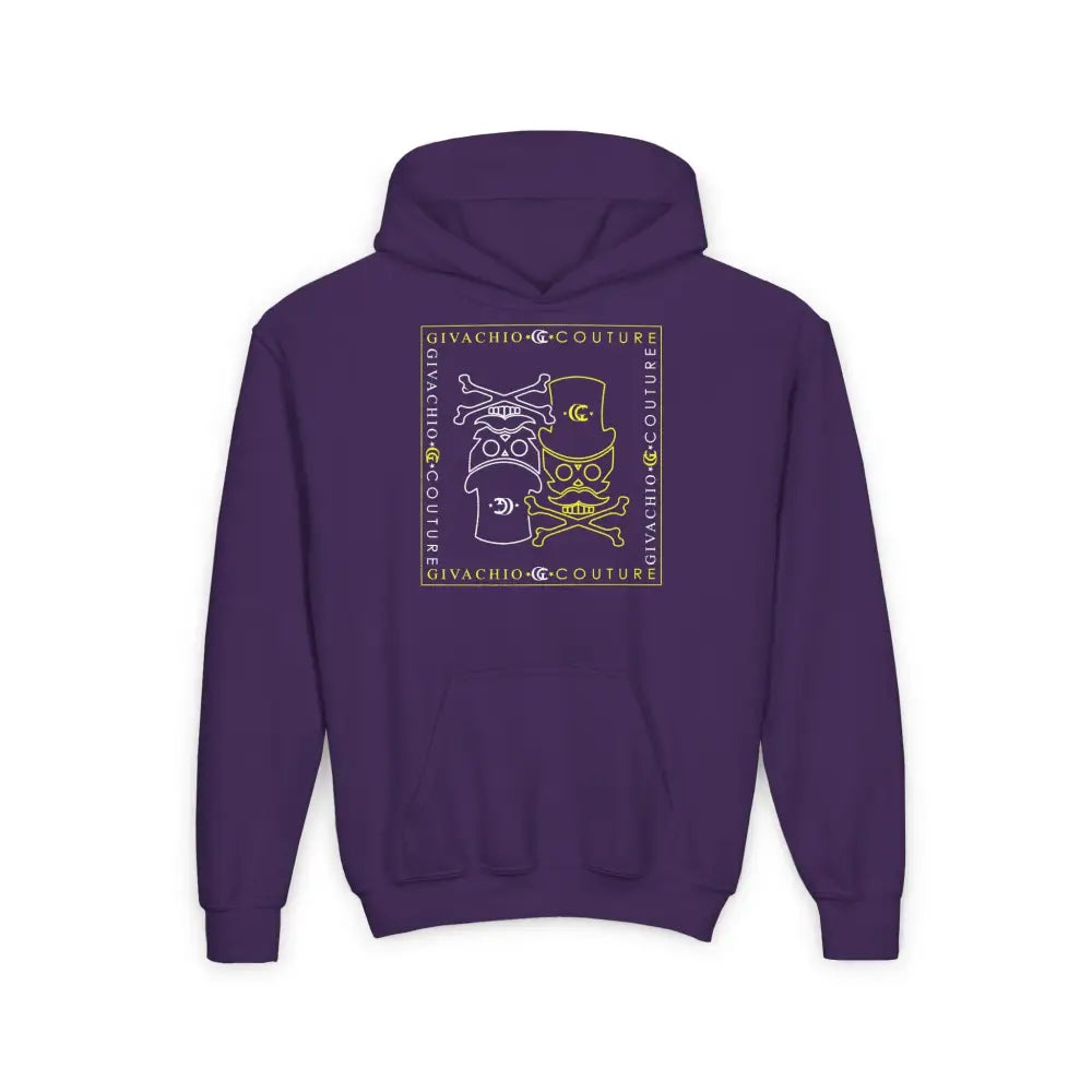 Atomic Skull Youth Hoodie - S / Purple - Kids clothes