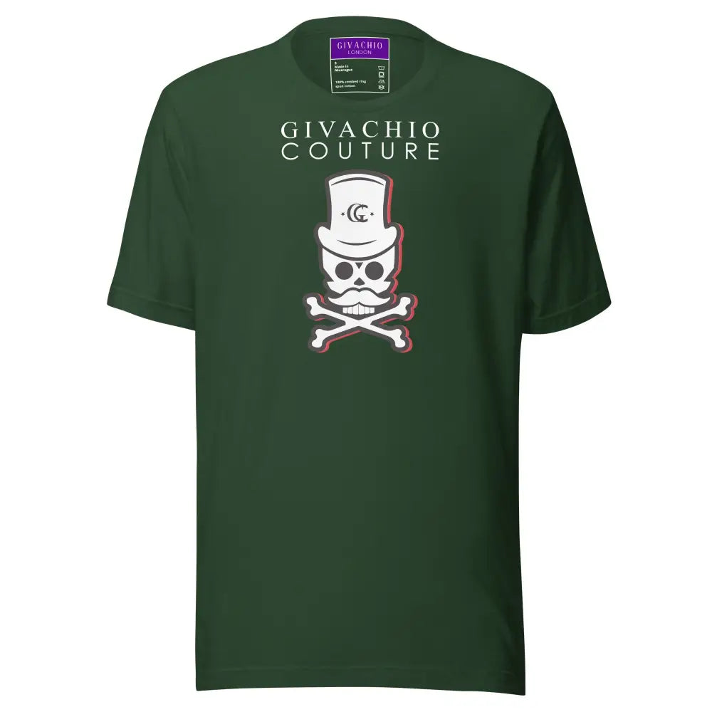 Black Cherry Skull T-Shirt - Forest / S - T-Shirts