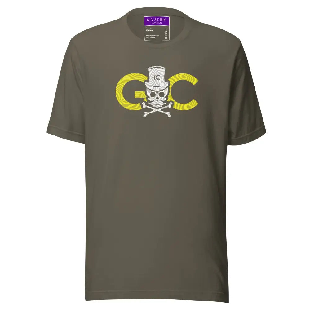 Black GC Skull Treasure T-Shirt - Army / S - T-Shirts