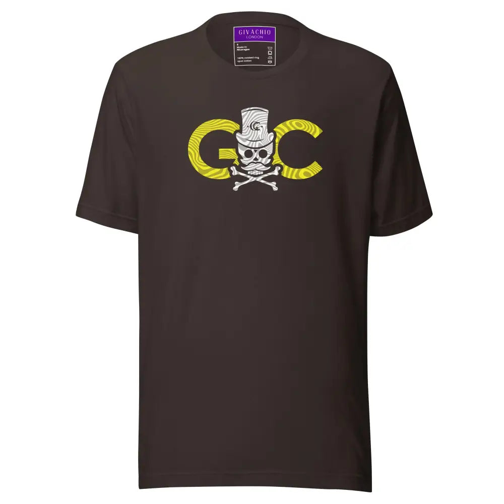Black GC Skull Treasure T-Shirt - Brown / S - T-Shirts