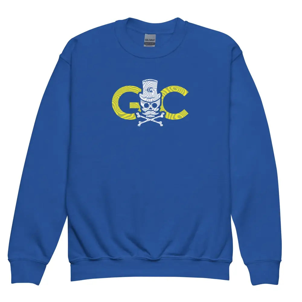 Black GC Skull Treasure Youth Sweatshirt - Royal / XS