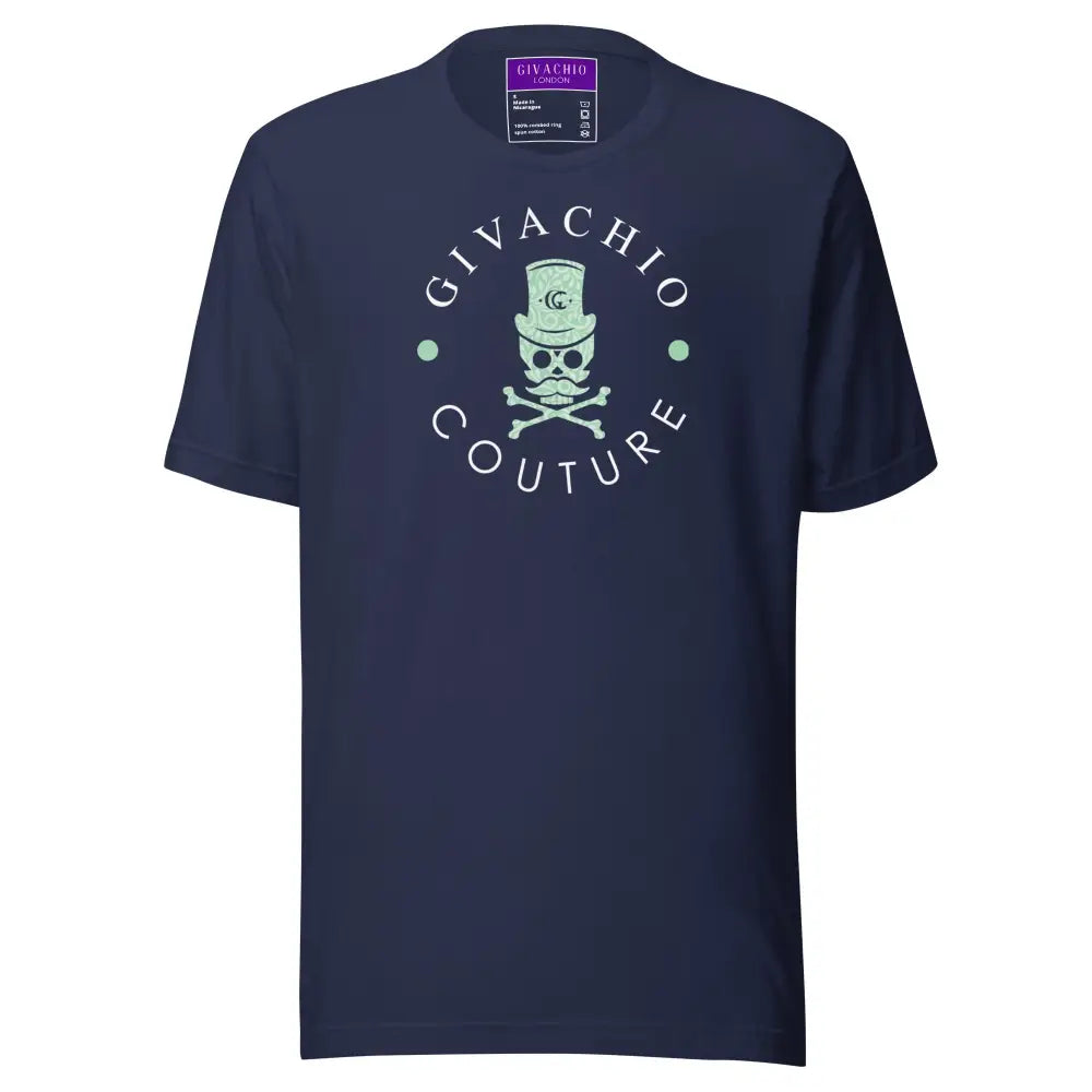 Black Glory Skull T-Shirt - Navy / S - T-Shirts