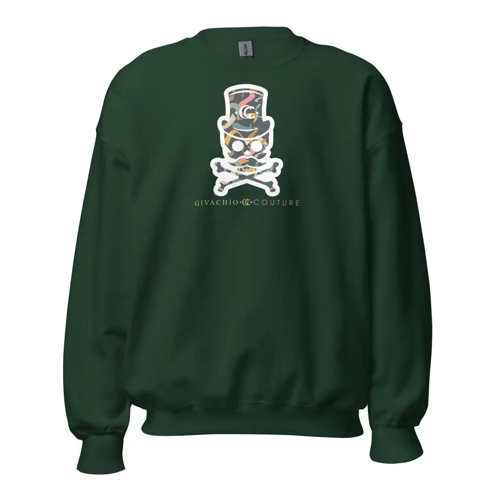 Dizblast Skull Sweatshirt - Forest Green / S