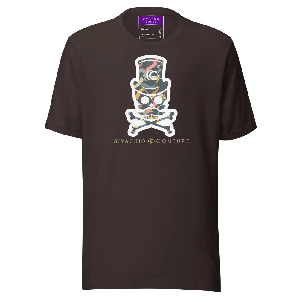 Dizblast Skull T shirt - Brown / S - T-Shirts