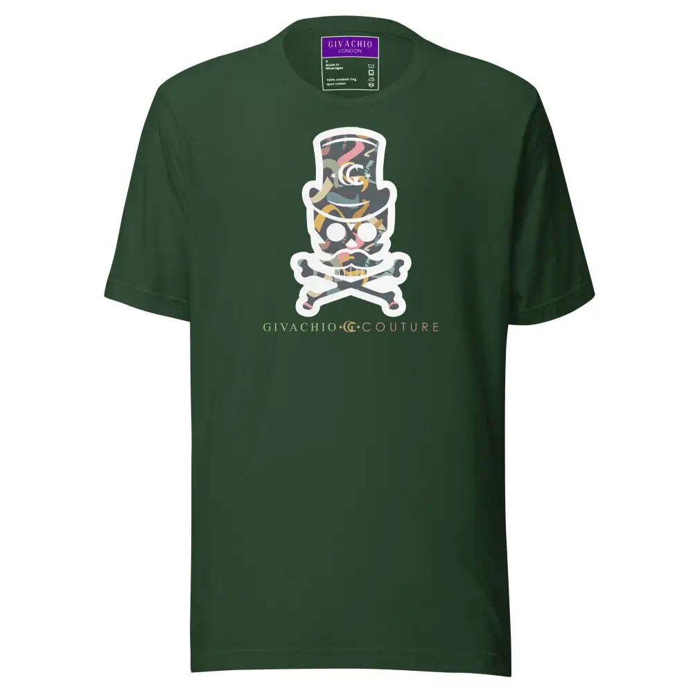 Dizblast Skull T shirt - Forest / S - T-Shirts
