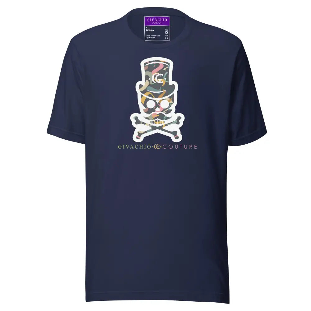 Dizblast Skull T shirt - Navy / S - T-Shirts