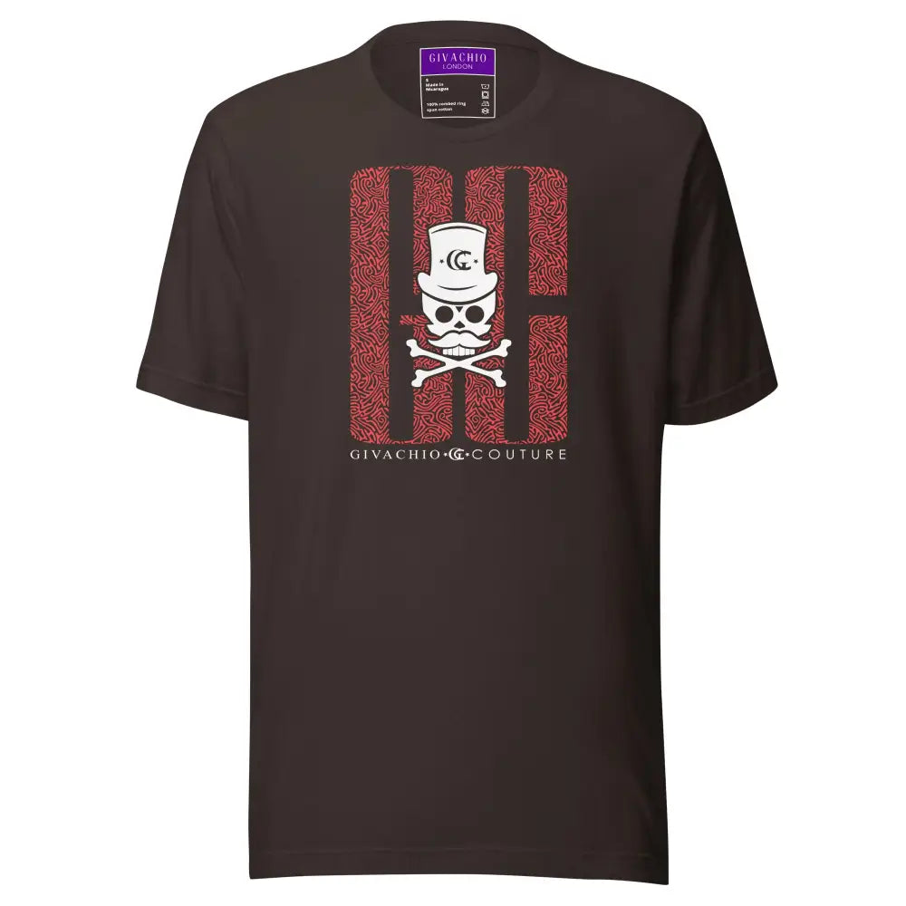 Ghost White Skull T-Shirt - Brown / S - T-Shirts