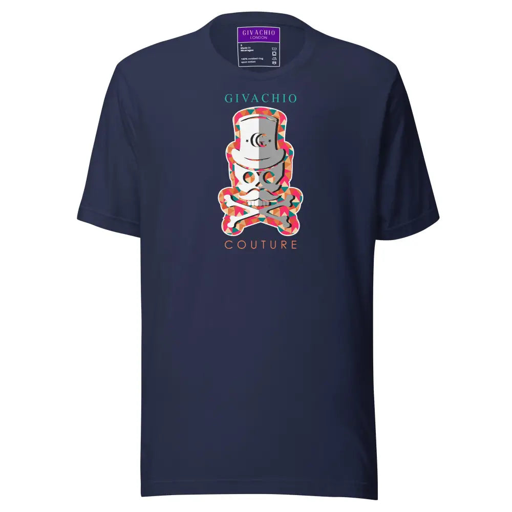 Patch Red Skull T shirt - Navy / S - T-Shirts