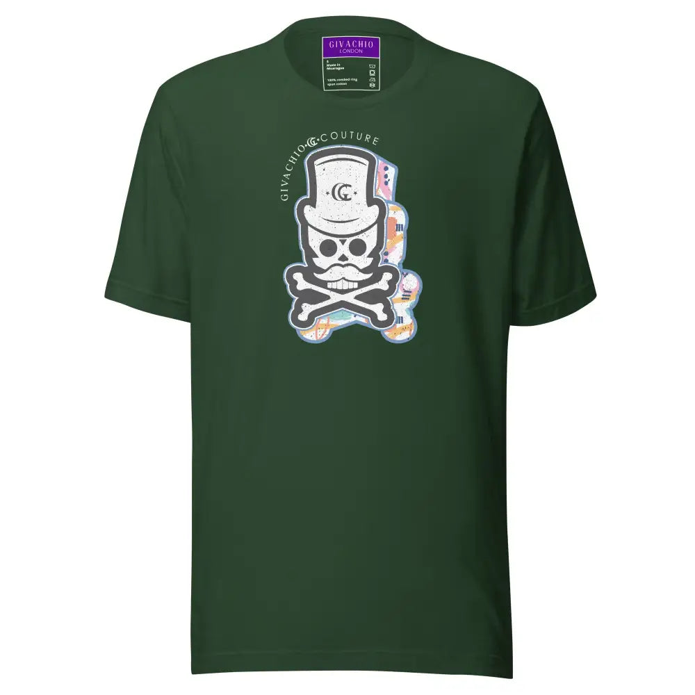Patch Up Skull T-Shirt - Forest / S - T-Shirts