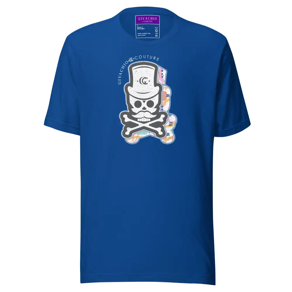 Patch Up Skull T-Shirt - True Royal / S - T-Shirts