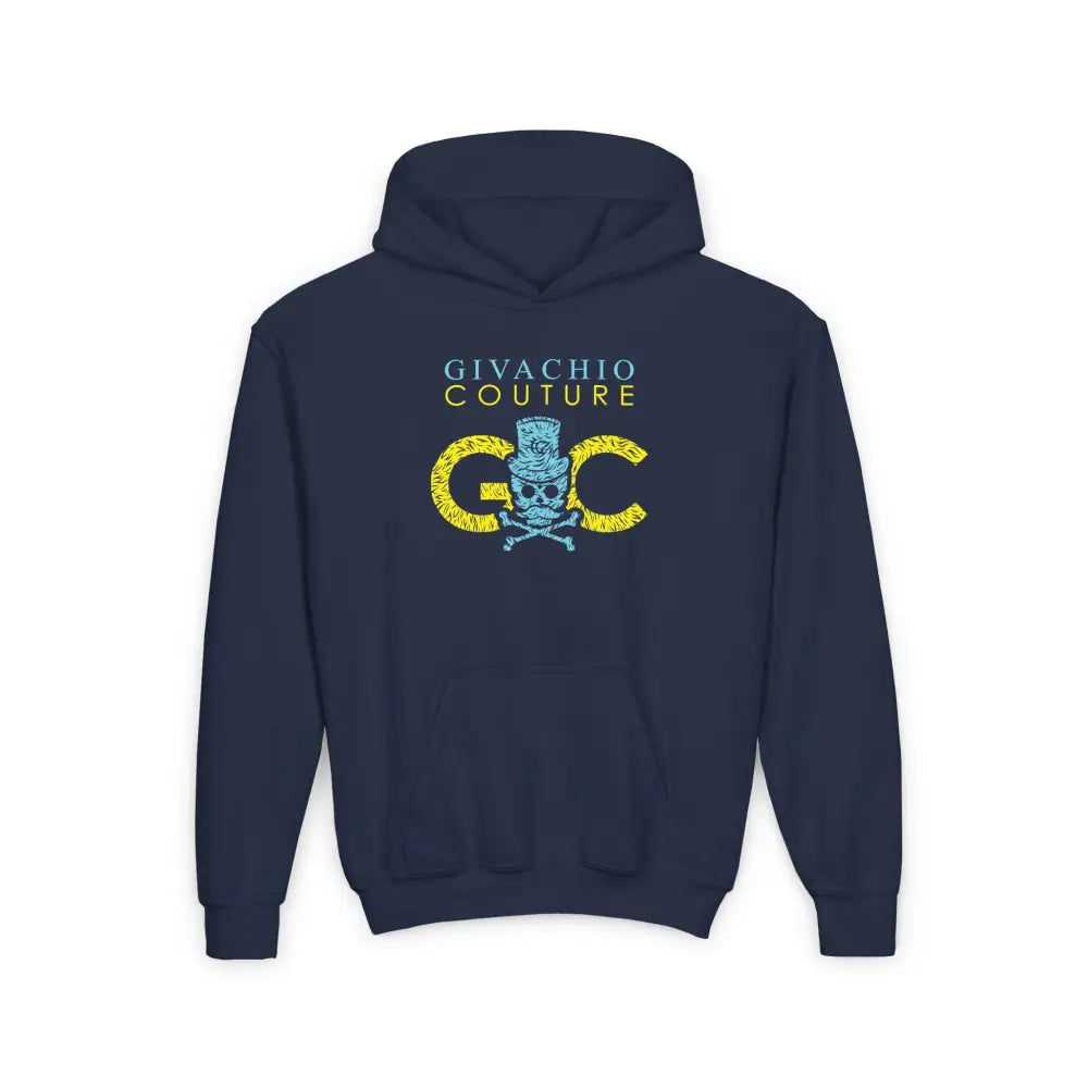 Skullviva Youth Hoodie - S / Navy - Kids clothes