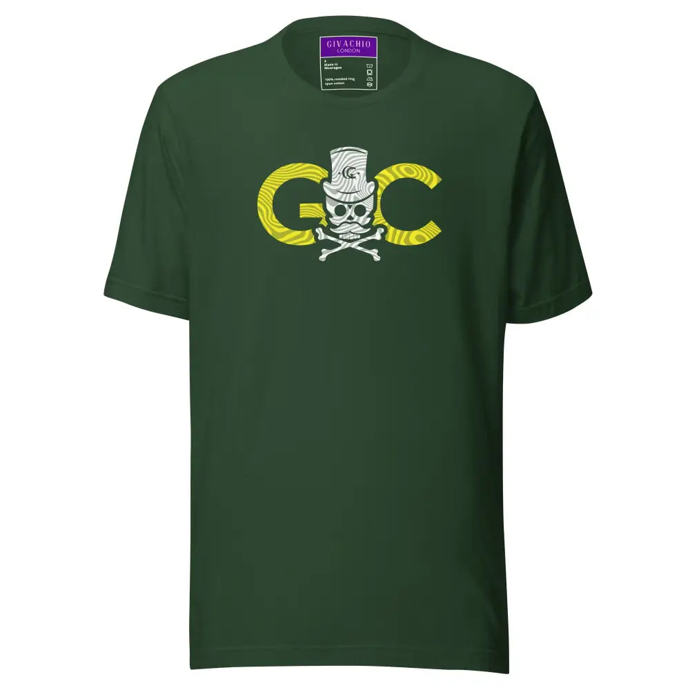 Black GC Skull Treasure T-Shirt - Forest / S - T-Shirts
