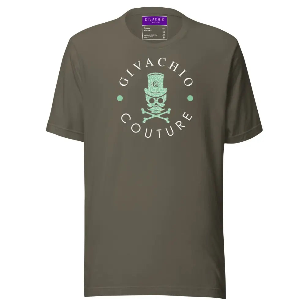 Black Glory Skull T-Shirt - Army / S - T-Shirts