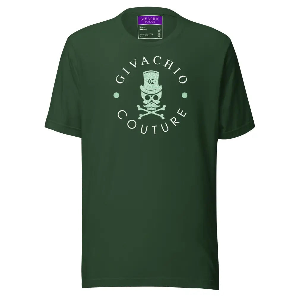 Black Glory Skull T-Shirt - Forest / S - T-Shirts