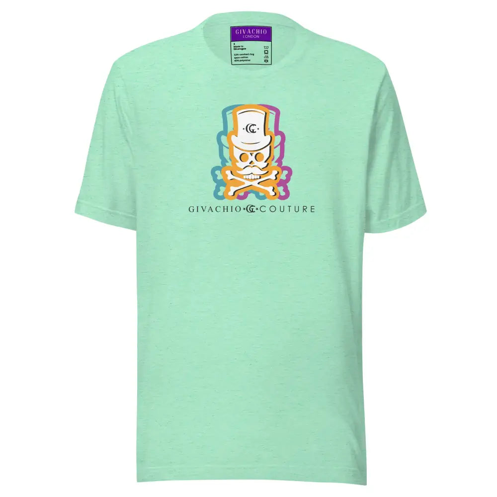 Facit Skull T-Shirt - Heather Mint / S - T-Shirts