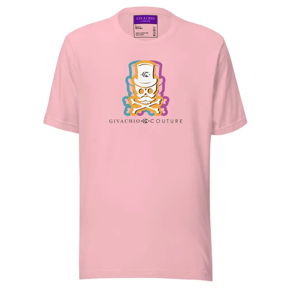 Facit Skull T-Shirt - Pink / S - T-Shirts