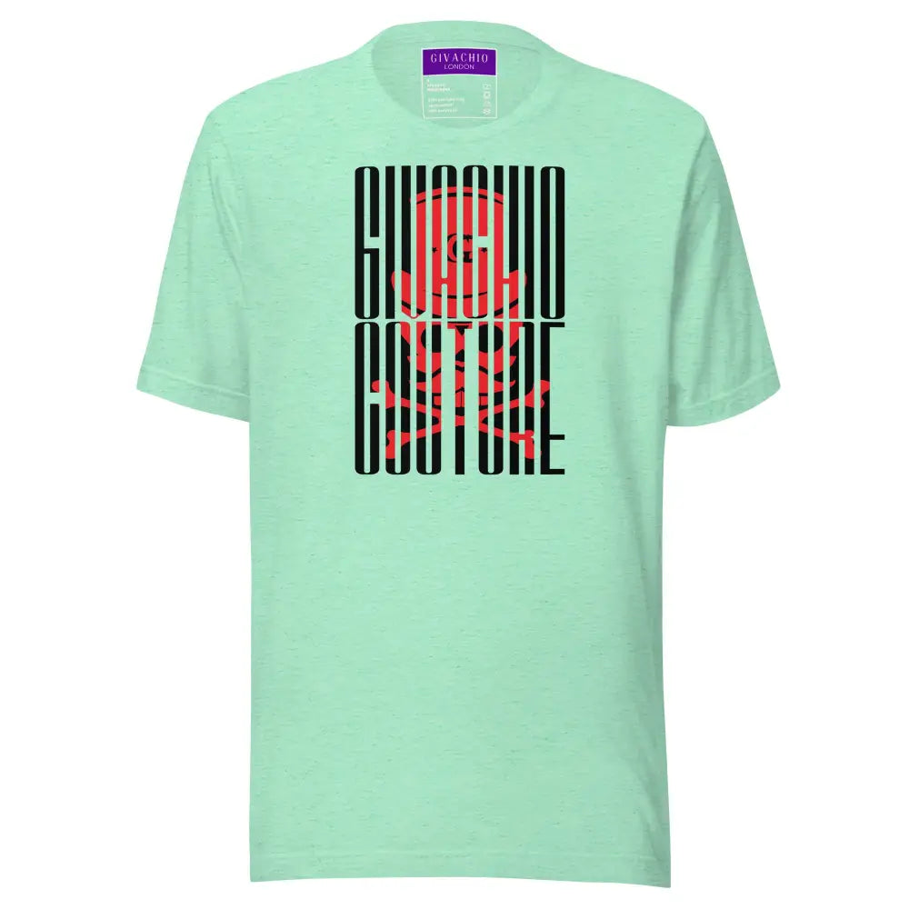 Red Raven Skull T-Shirt - Heather Mint / S - T-Shirts