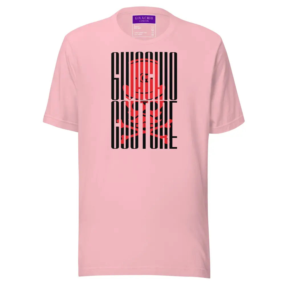 Red Raven Skull T-Shirt - Pink / S - T-Shirts